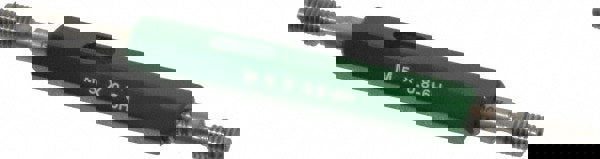 Plug Thread Gage: M5x0.80 Thread, 6H Class, Double End, Go & No Go